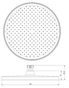 Termostat systemu prysznicowego BS371 Czarny mat - w zestawie z deszczownicą i słuchawką prysznicową - okrągła konstrukcja