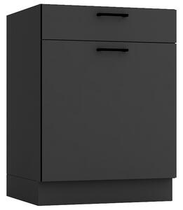 Szafka kuchenna z szufladą 60 cm grafit G1-K45