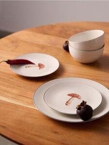 Sinsay - Ceramiczne talerze z nadrukiem muchomora 2 pack - wielobarwny