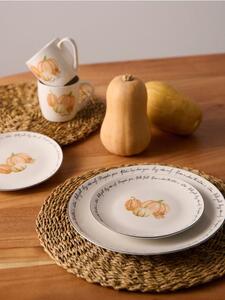 Sinsay - Talerze ceramiczne z nadrukiem dyni 2 pack - wielobarwny