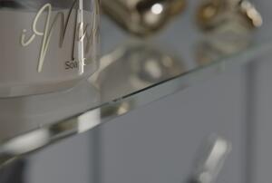 Szafka lustrzana podtynkowa LED UP7012 z gniazdem - 60 cm