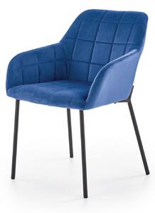 EMWOmeble Krzesło do jadalni K305 / grantowe, nogi czarne
