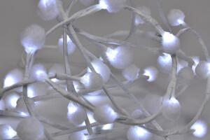 Świąteczne oświetlenie LED – płatki śniegu – 48 LED, ciepły biały