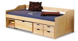 EMWOmeble MAXIMA 2 łóżko młodzieżowe drewno lite sosnowe