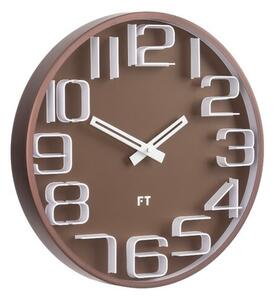 Future Time FT8010BR Numbers Designerski zegar ścienny, śr. 30 cm