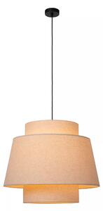 TRIBUTE 21435/60/38 lampa wisząca z podwójnym kremowym abażurem 1xE27