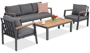 Zestaw mebli ogrodowych Zakintos Wood Coffee 5 Garden Point