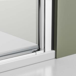 Drzwi prysznicowe podwójne skrzydłowe NT218 - bezpieczne szkło Nano - różne kolory i szerokości