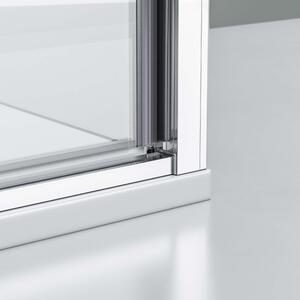Prysznic narożny z drzwiami obrotowymi na panelu stałym NT606 FLEX - szkło nano bezbarwne 6 mm - możliwość wyboru koloru profilu