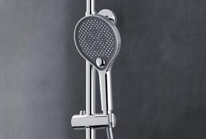 Zestaw prysznicowy, kolumna prysznicowa z termostatem 4011 BASIC z słuchawką prysznicową i deszczownicą