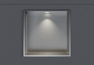 Półka wnękowa NT203010X - stal nierdzewna - z punktem LED - 20 x 30 x 10 cm (wys. x szer. x gł.) - różne kolory