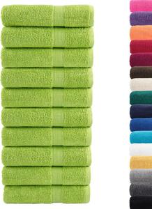 Ręczniki premium SOLUND, 10 szt., zielone, 50x100 cm, 600 g/cm²