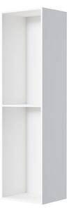 Półka wnękowa ścienna biała EG2520 z półką - odlew mineralny - 25 x 20 cm (wys. x gł.) - opcjonalnie spot LED - różne szerokości