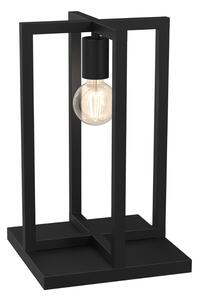 Loftowa czarna lampa stołowa - K383-Agoni