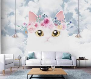 Fototapety Kot, chmura i kotowate, Fototapety Dziecięce, Fototapety Dla dziewczynek, u09390 : Uwalls.pl