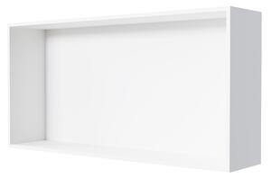 Półka wnękowa ścienna biała EG3013 - odlew mineralny - 30 x 13 cm (wys. x gł.) - opcjonalnie spot LED - różne szerokości