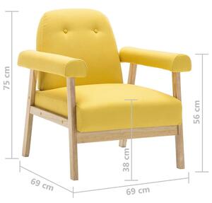 Zestaw wypoczynkowy w stylu vintage Eureka 4X - żółty