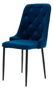 EMWOmeble Krzesło do jadalni ▪️ MIGEL ▪️ HY-DC0255 WELUR NIEBIESKI