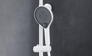 System prysznicowy termostat BS371 biały mat - z półką - do wyboru główka i słuchawka prysznicowa