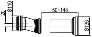 Kompletny pakiet WC 33: Toaleta wisząca B-8030R - deska Soft-Close - moduł sanitarny 805S czarny