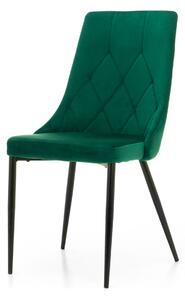 EMWOmeble Krzesło do jadalni zielone C-849 WELUR