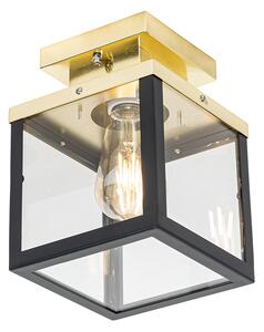 Zewnetrzna Industrialna lampa sufitowa zewnętrzna czarno-złota - Rotterdam Oswietlenie zewnetrzne