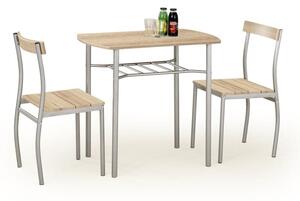 EMWOmeble LANCE zestaw stół + 2 krzesła dąb sonoma