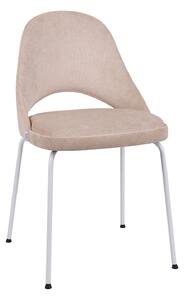 Krzesło Costa Steel, nowoczesne, do biurka, do salonu, do jadalni, tapicerowane, na metalowych nóżkach