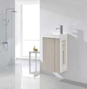 Zestaw mebli łazienkowych Compact 400 do WC dla gości z umywalką - możliwość wyboru koloru