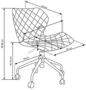 EMWOmeble Fotel obrotowy MATRIX / materiał turkus, nogi czarne