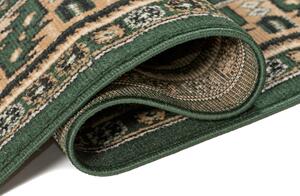 Zielony prostokątny dywan w rustykalnym stylu - Lano 5X