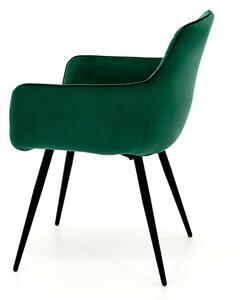 MebleMWM Krzesło tapicerowane DC0082-6 zielony welur