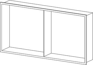 Półka wnękowa NT306010X z półeczką - stal nierdzewna - 30 x 60 x 10 cm (szer. x wys. x gł.) - różne kolory