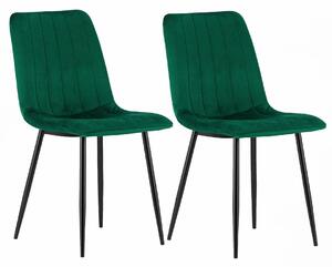 EMWOmeble Krzesło zielone DC-1939 - Welur 56