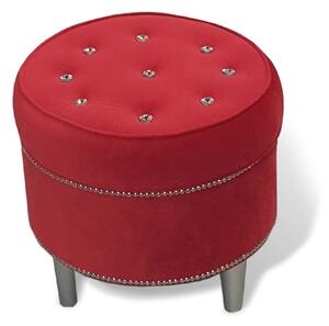 EMWOmeble Fotel z podnóżkiem do salonu Glamour - USZAK 6 z kryształkami