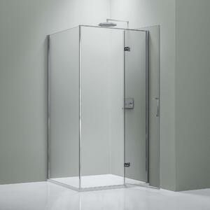 Prysznic narożny z drzwiami uchylnymi EX409 - Zawias prawy - Szkło Nano Genuine - Możliwość wyboru rozmiaru