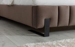 Łóżko tapicerowane Verica 160x200 - brązowy welur Element 5/ nogi czarne