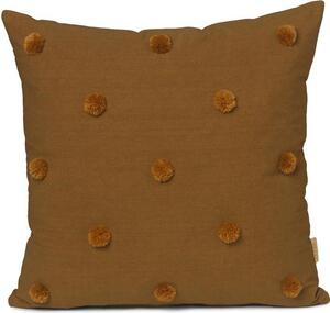 Poduszka dekoracyjna Dot Tufted brązowa
