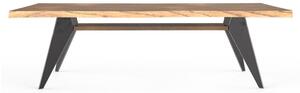 EMWOmeble Stół loftowy 190cm z czarnymi nogami / Dębowy