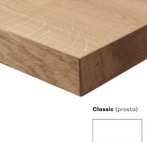 EMWOmeble Stół loftowy drewniany 200cm z czarnymi nogami / Dębowy