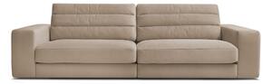 Szarobrązowa aksamitna sofa 276 cm Sierra – Bobochic Paris
