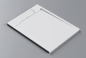 Brodzik prysznicowy PB3085 z odlewu mineralnego – biały mat – 120 × 90 × 3,5 cm