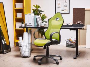 Krzesło biurowe fotel z regulacją wysokości obrotowe zielone iChair Beliani