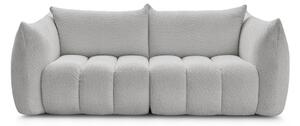 Jasnoszara sofa z materiału bouclé 234 cm Azra – Bobochic Paris