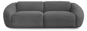 Szara sztruksowa sofa 250 cm Tina – Bobochic Paris