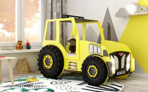 Łóżeczko Traktor żółty