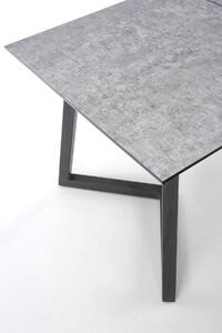 EMWOmeble Stół rozkładany 160-210 TIZIANO / blat - jasny popiel, ciemny popiel, nogi - ciemny popiel