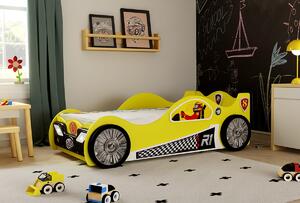 Dziecięce łóżeczko samochód Monza mini żółta