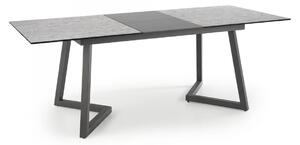 EMWOmeble Stół rozkładany 160-210 TIZIANO / blat - jasny popiel, ciemny popiel, nogi - ciemny popiel