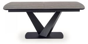 EMWOmeble Stół rozkładany 180-230 VINSTON / blat - ciemny popiel, nogi - czarny